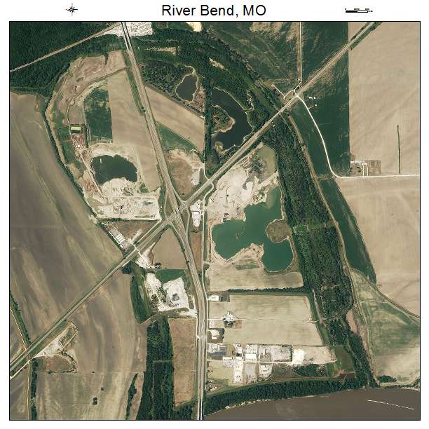 River Bend, MO air photo map