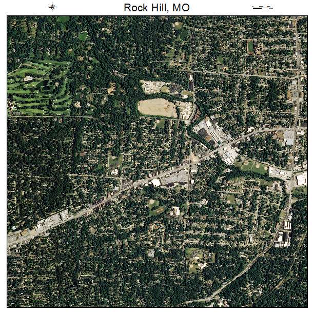 Rock Hill, MO air photo map