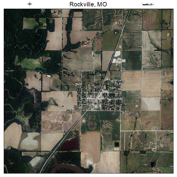 Rockville, MO air photo map