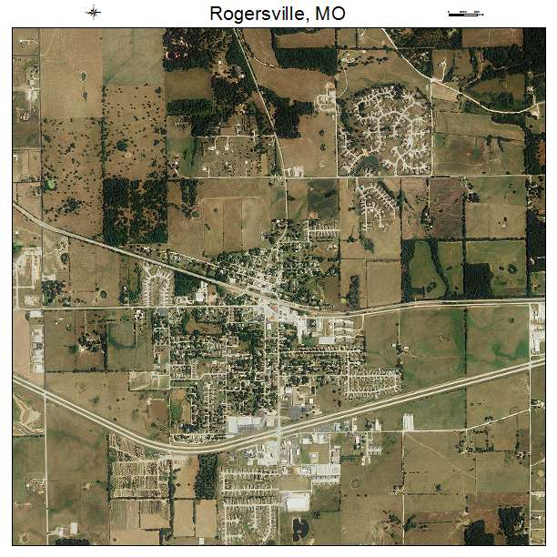 Rogersville, MO air photo map