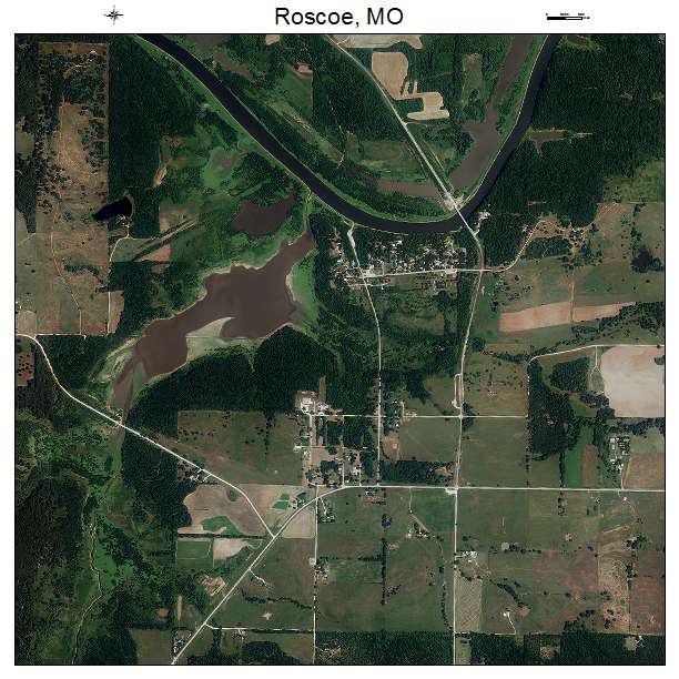 Roscoe, MO air photo map