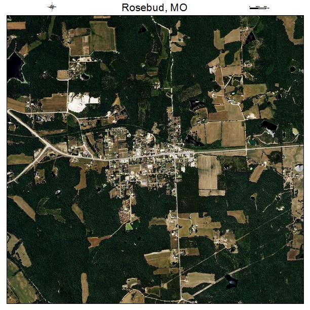 Rosebud, MO air photo map