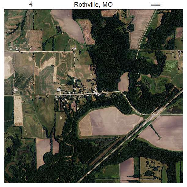 Rothville, MO air photo map