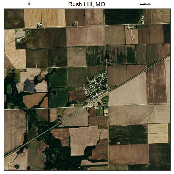 Rush Hill, MO air photo map