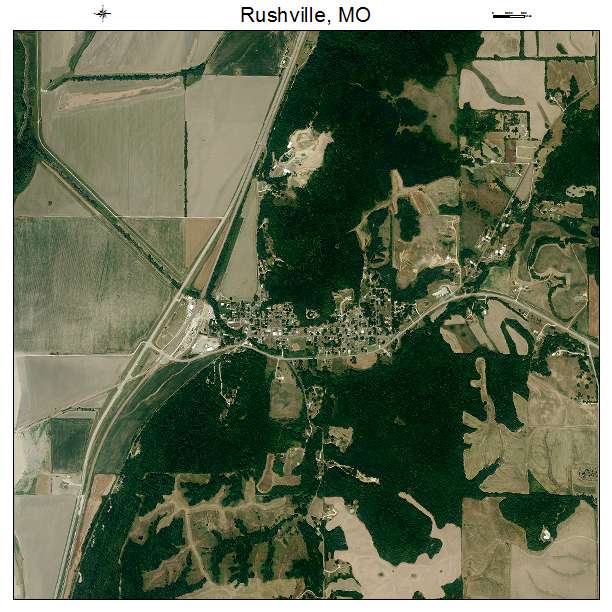 Rushville, MO air photo map
