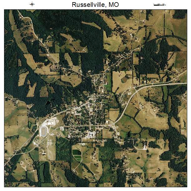 Russellville, MO air photo map
