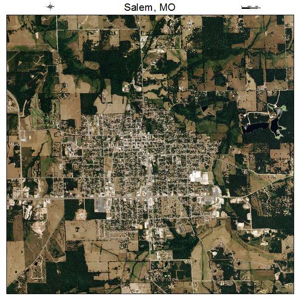 Salem, MO air photo map