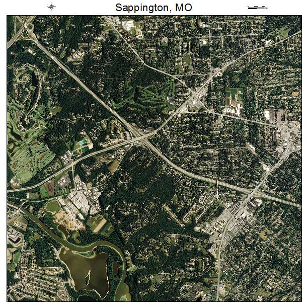 Sappington, MO air photo map