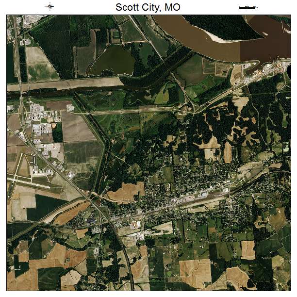Scott City, MO air photo map