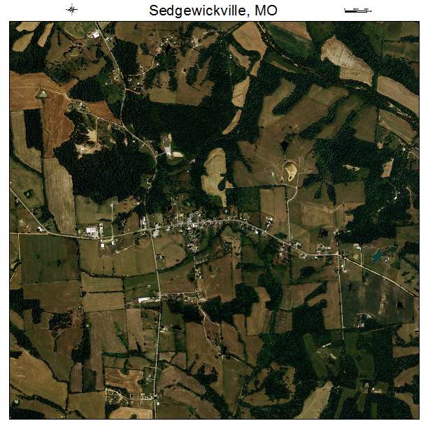 Sedgewickville, MO air photo map