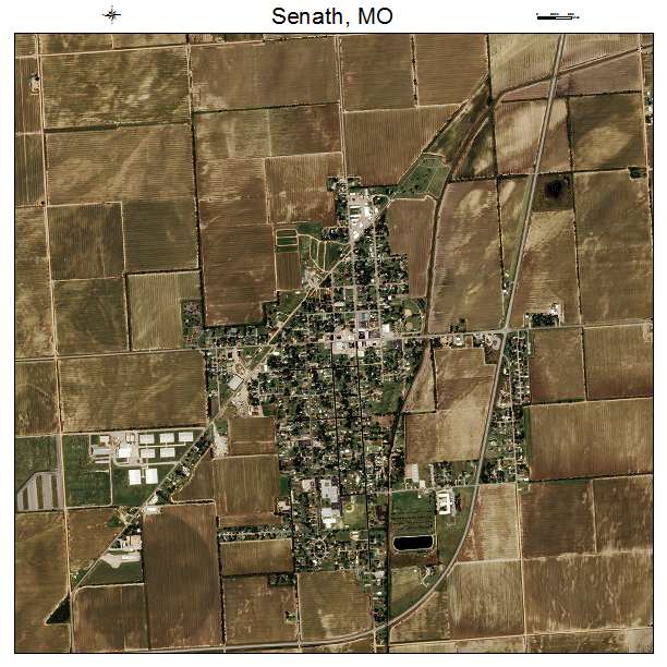 Senath, MO air photo map