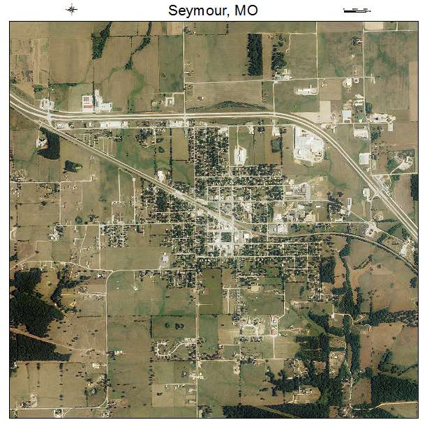 Seymour, MO air photo map