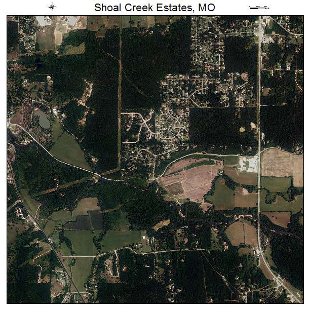 Shoal Creek Estates, MO air photo map