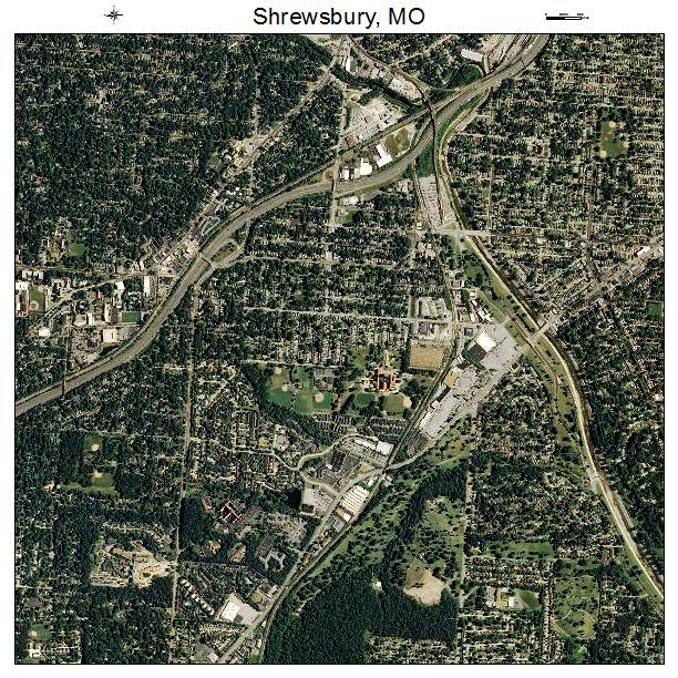 Shrewsbury, MO air photo map