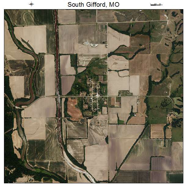 South Gifford, MO air photo map