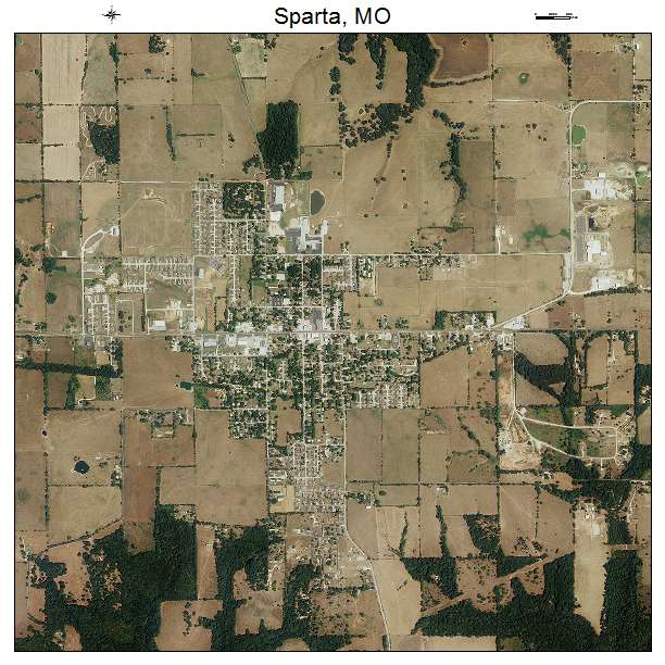 Sparta, MO air photo map