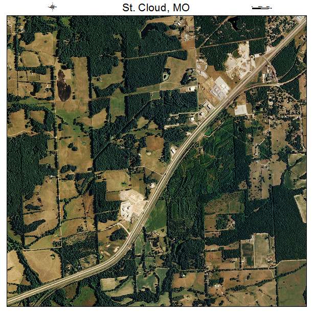 St Cloud, MO air photo map