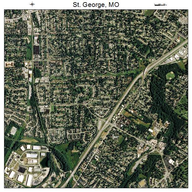 St George, MO air photo map