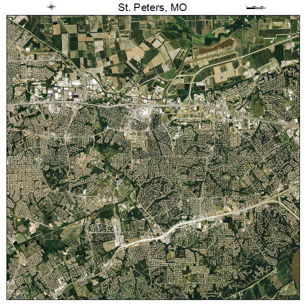 St Peters, MO air photo map