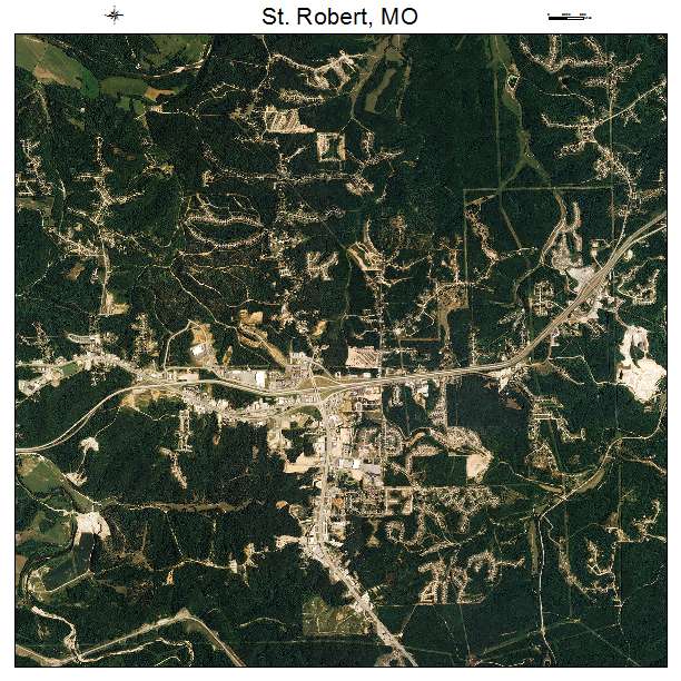 St Robert, MO air photo map