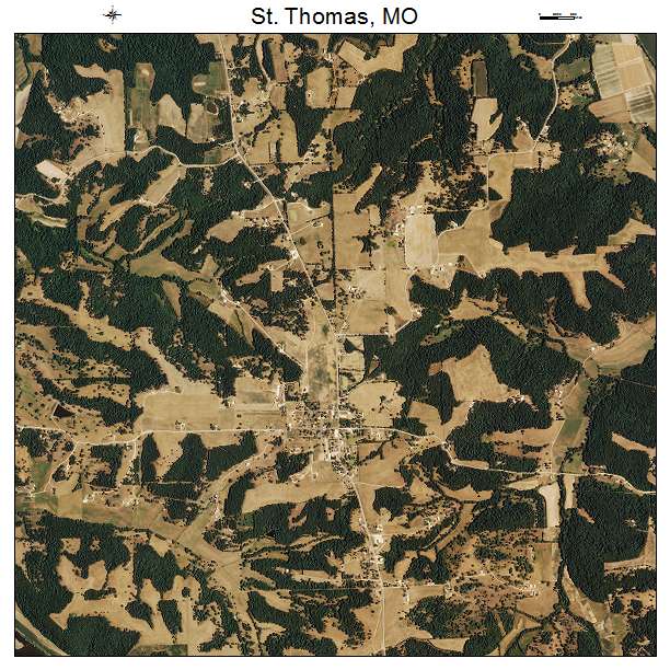 St Thomas, MO air photo map