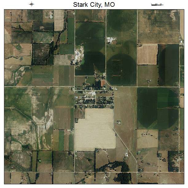 Stark City, MO air photo map