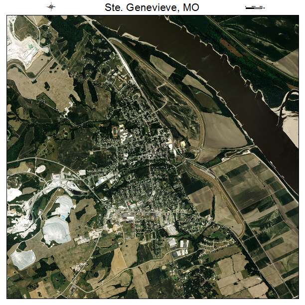 Ste Genevieve, MO air photo map
