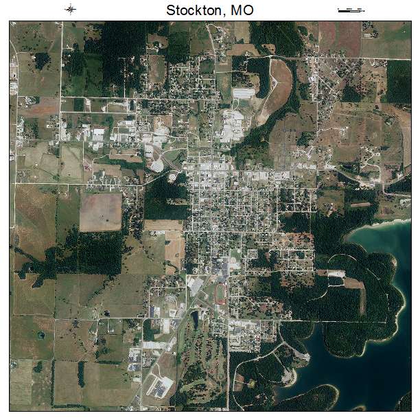 Stockton, MO air photo map