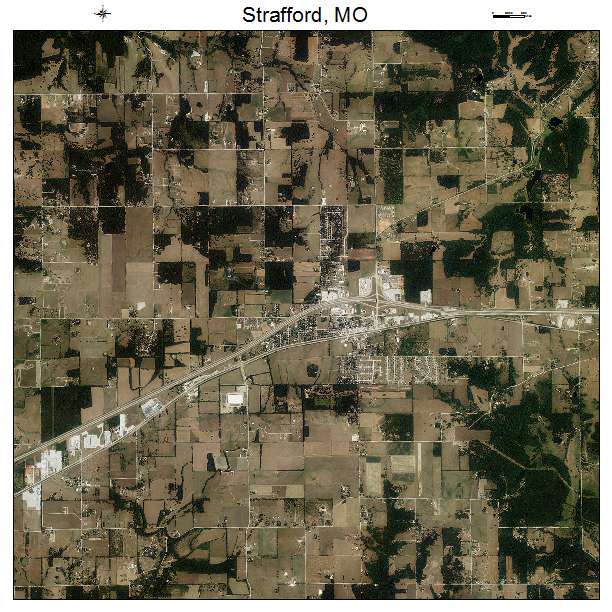Strafford, MO air photo map