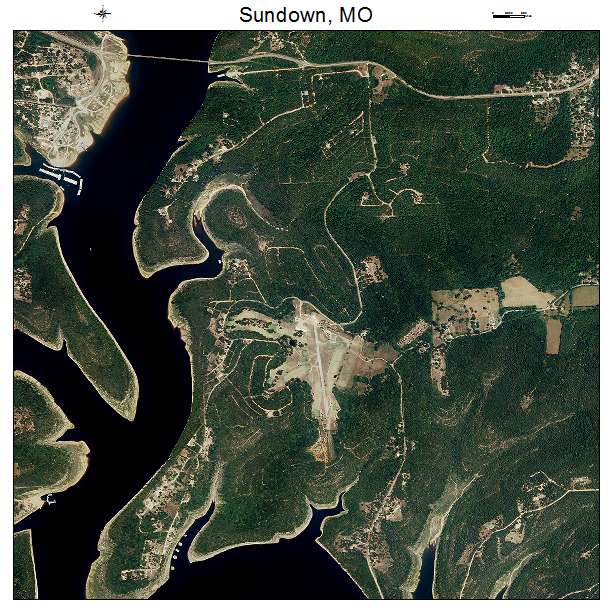 Sundown, MO air photo map