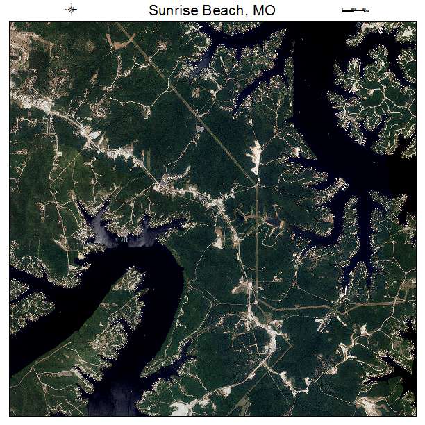 Sunrise Beach, MO air photo map