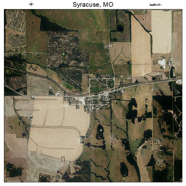 Syracuse, MO air photo map