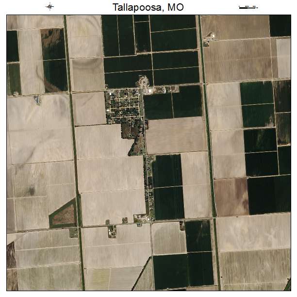 Tallapoosa, MO air photo map