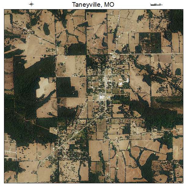Taneyville, MO air photo map