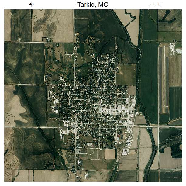 Tarkio, MO air photo map