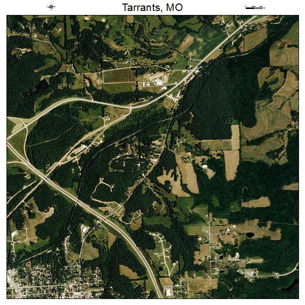 Tarrants, MO air photo map