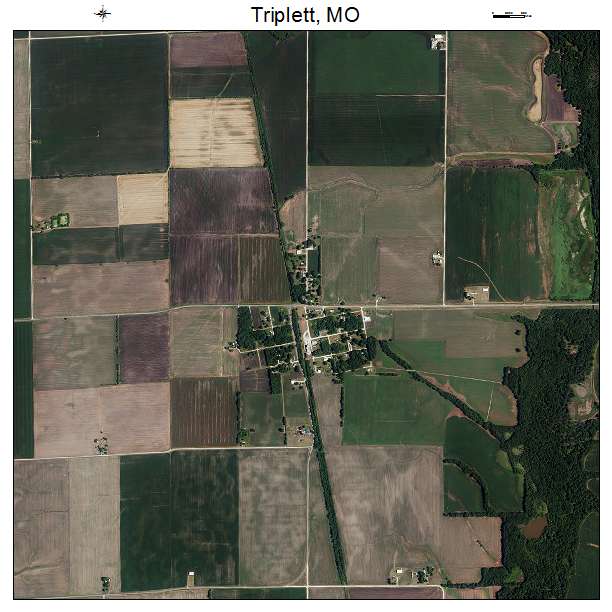 Triplett, MO air photo map