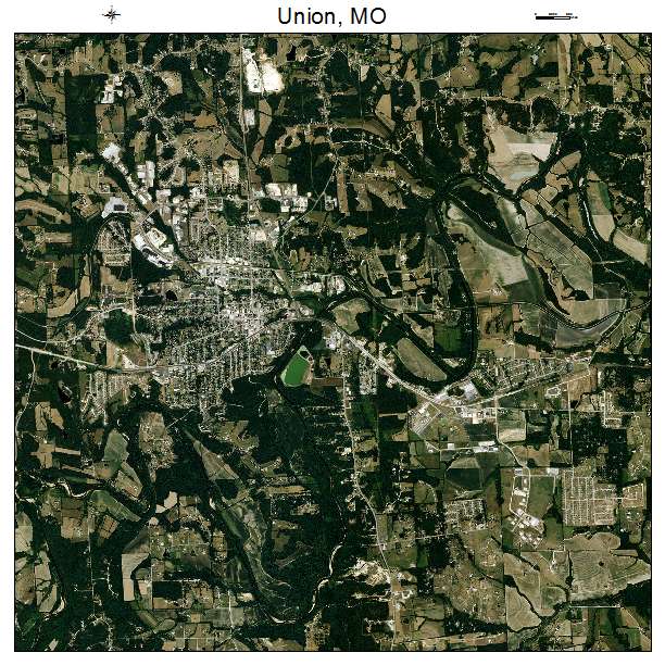 Union, MO air photo map