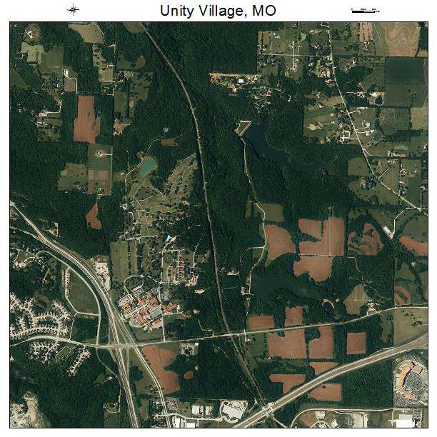 Unity Village, MO air photo map