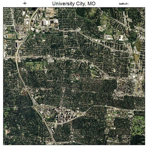 University City, MO air photo map