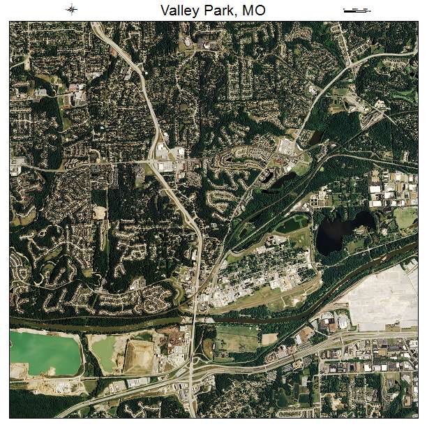 Valley Park, MO air photo map