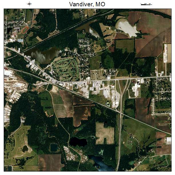 Vandiver, MO air photo map