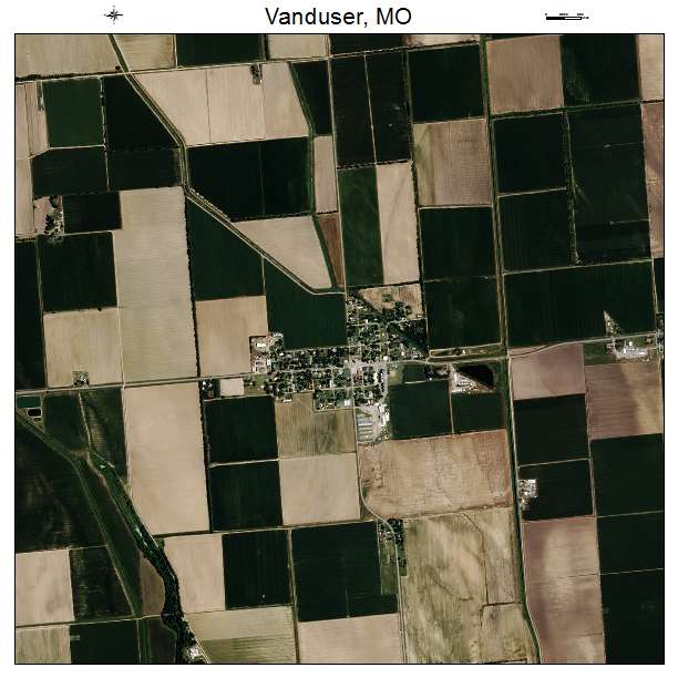 Vanduser, MO air photo map