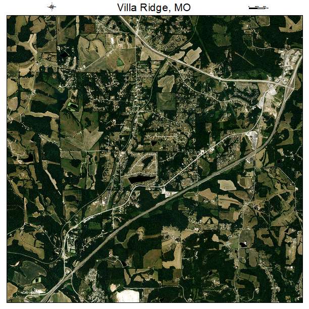Villa Ridge, MO air photo map