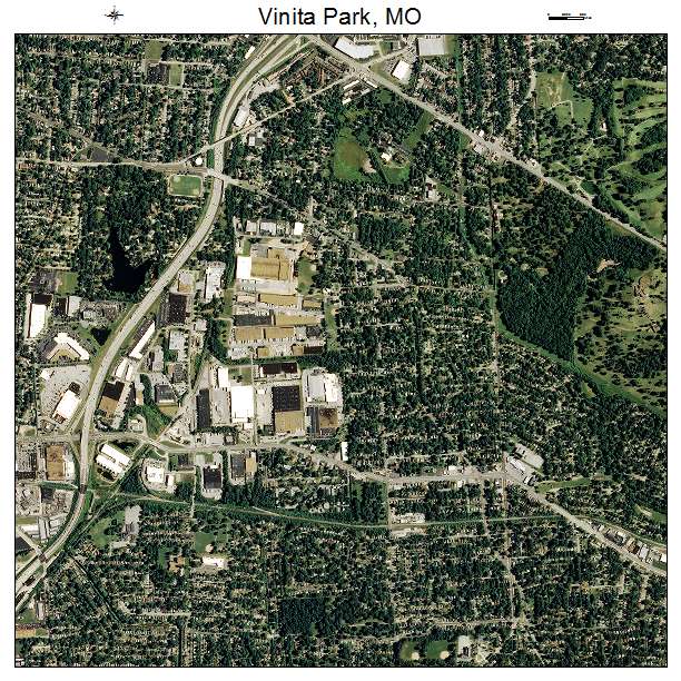 Vinita Park, MO air photo map
