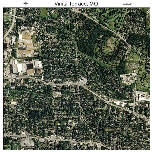 Vinita Terrace, MO air photo map