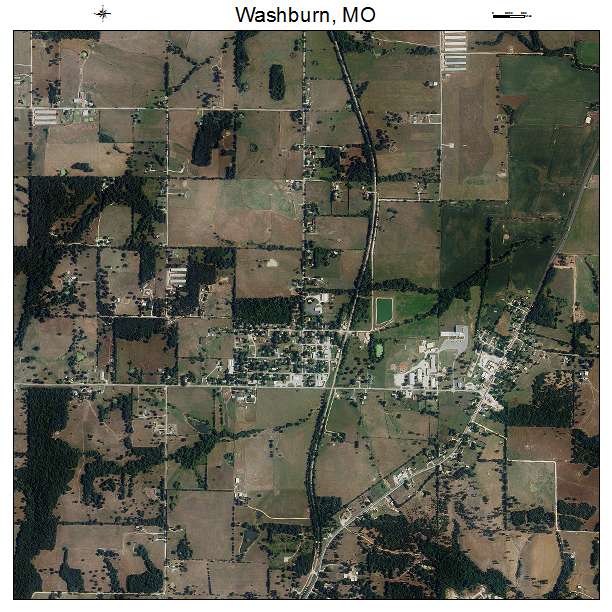 Washburn, MO air photo map