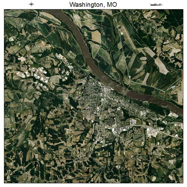 Washington, MO air photo map