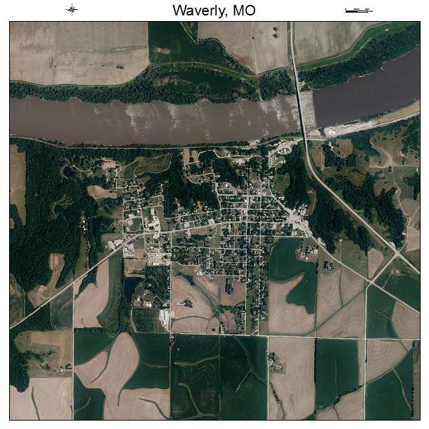 Waverly, MO air photo map