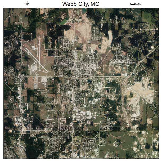 Webb City, MO air photo map